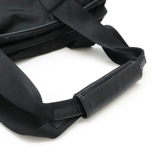 PRADA Black Leather Shoulder Bag - Picture 5 of 9